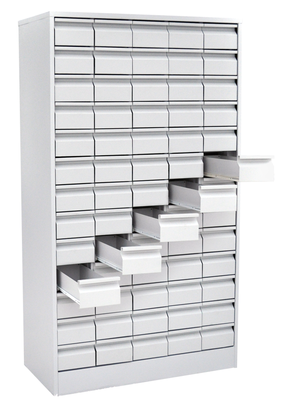 Шкаф картотечный для библиотечных карточек (65 ящиков) слайд 3